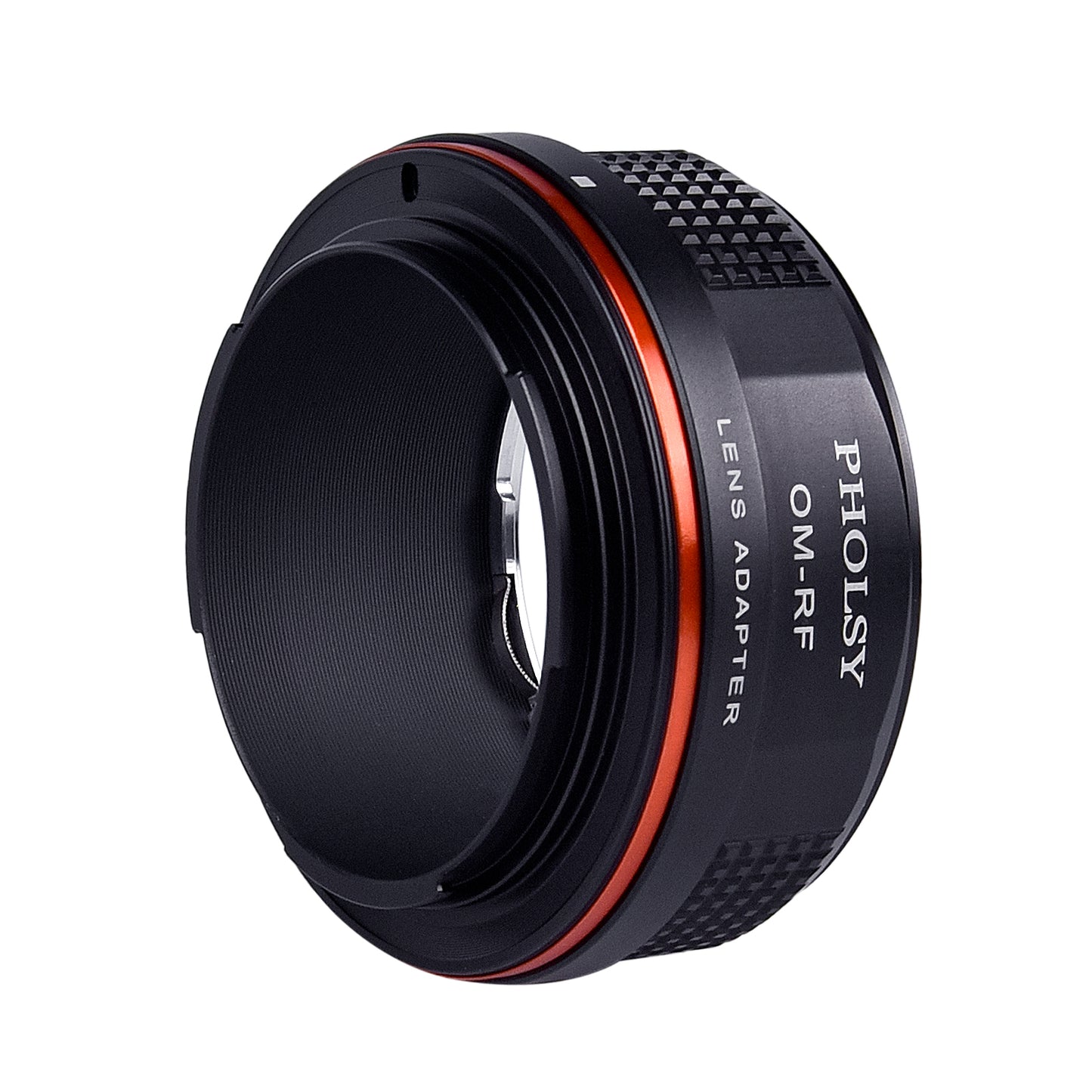 PHOLSY Lens Mount Adapter Manual Focus Compatible with Olympus OM Mount Lens to Canon RF Mount Camera Body