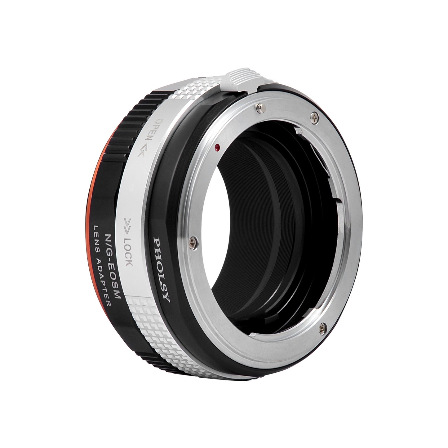 PHOLSY Lens Mount Adapter Manual Focus Compatible with Nikon F (G) Mount Lens to Canon EOS M (EF-M) Mount Camera Body