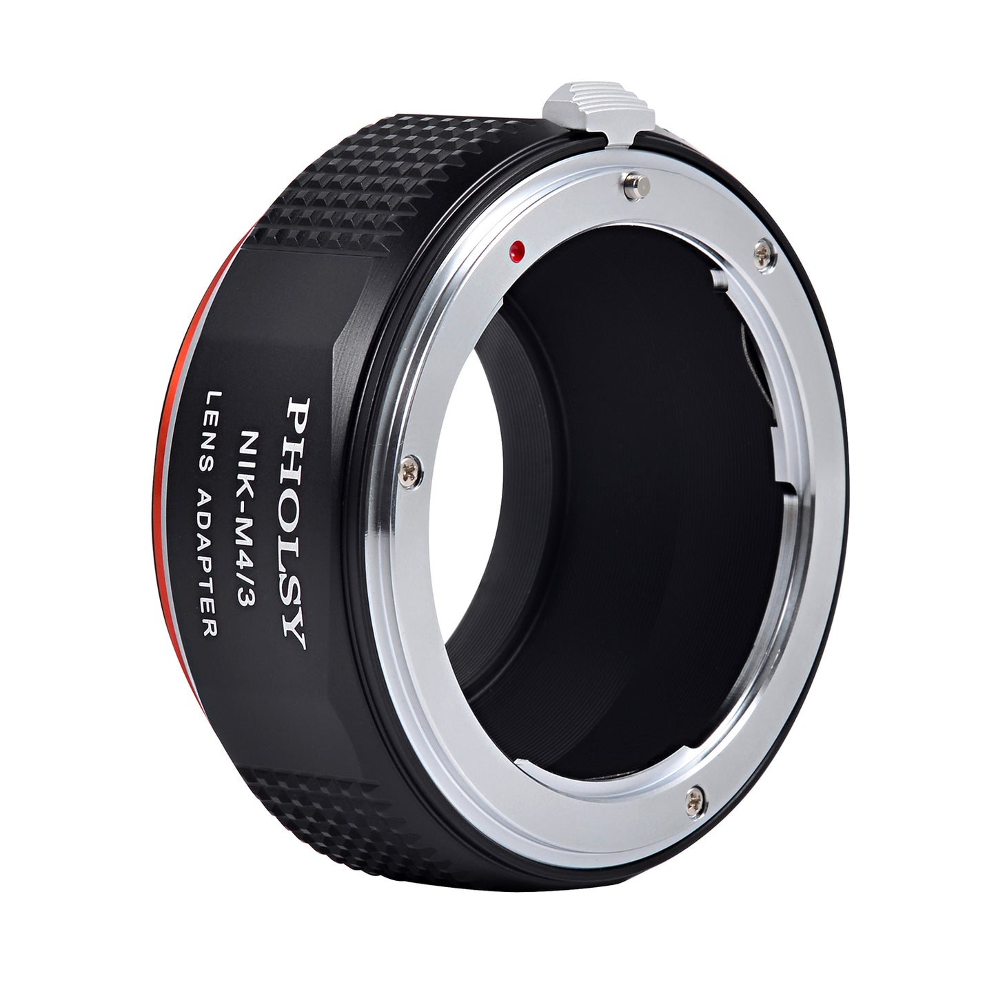 PHOLSY Lens Mount Adapter Manual Focus Compatible with Nikon F Mount Lens to Micro Four Thirds (M4/3 Micro 4/3) Mount Camera Body