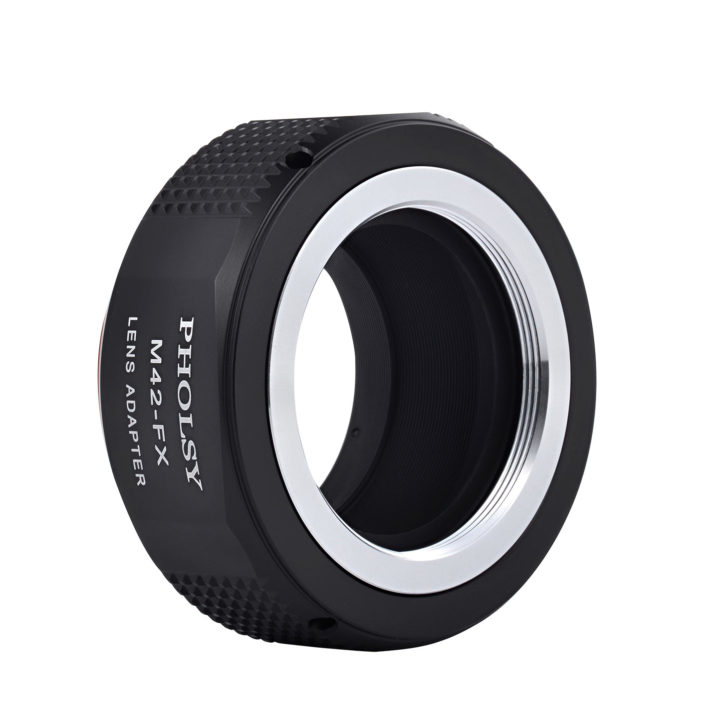 PHOLSY Lens Mount Adapter Manual Focus Compatible with M42 42mm Mount Lens to Fuji X Mount Camera Body