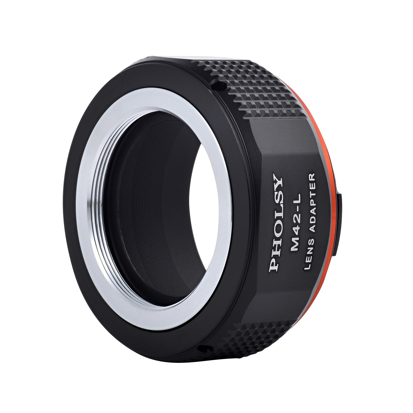 PHOLSY Lens Mount Adapter Manual Focus Compatible with M42 42mm Mount Lens to Leica L Mount Camera Body