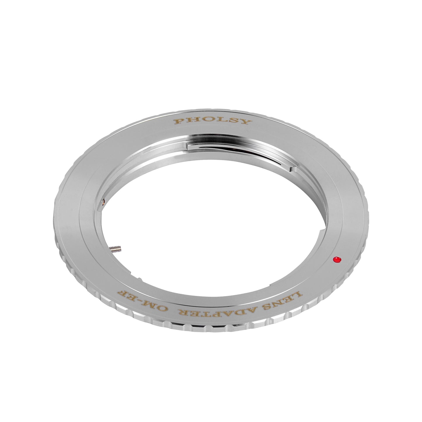PHOLSY Lens Mount Adapter Manual Focus Compatible with Olympus OM Mount Lens to Canon EOS EF Mount Camera Body