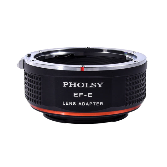 PHOLSY Lens Mount Adapter Manual Focus Compatible with Canon EF (EF-S) Mount Lens to Sony E (NEX) Mount Camera Body