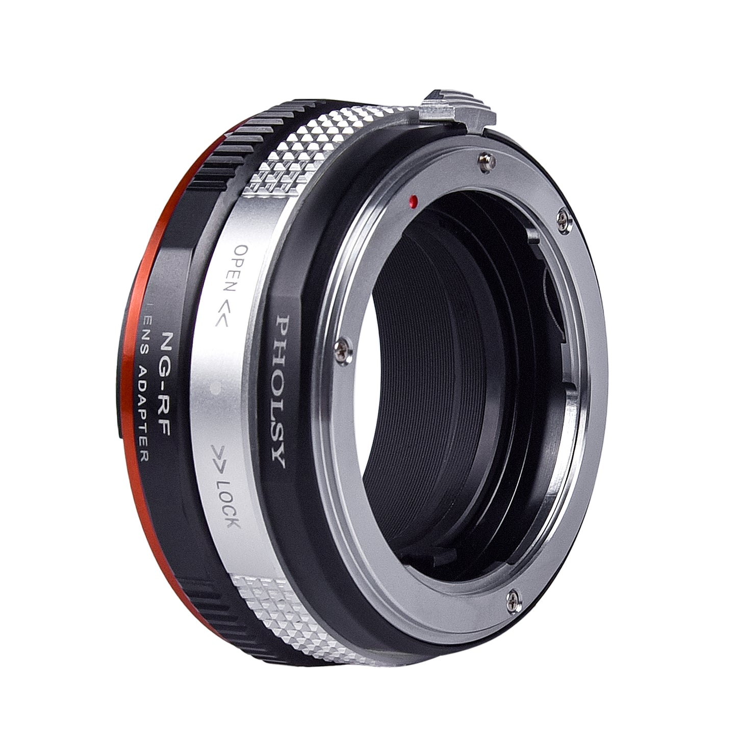 PHOLSY Lens Mount Adapter Manual Focus Compatible with Nikon F (G) Mount Lens to Canon RF Mount Camera Body