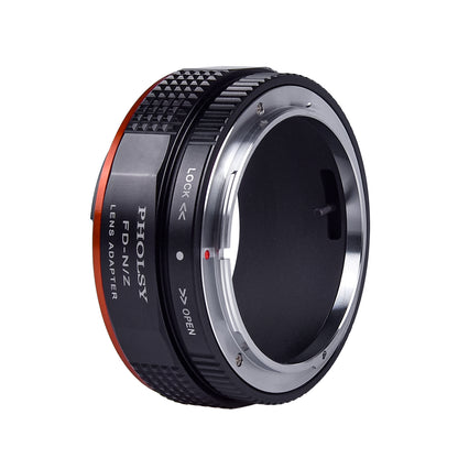 PHOLSY Lens Mount Adapter Manual Focus Compatible with Canon FD FL Mount Lens to Nikon Z Mount Camera Body