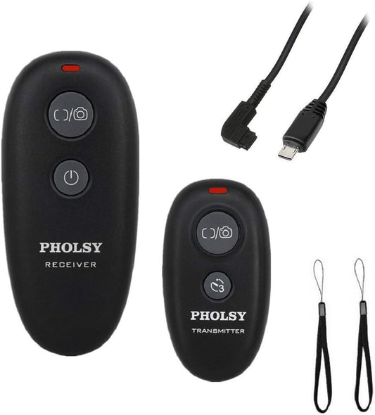 Wireless Shutter Release Remote Control for Sony a1, a9, 9M2, a7M4, a7M3, a7RM2, a7RM3, a7RM4, a3500, a6600, a6500, a6400, a6100, RX100M4, RX100M6, RX100M7, RX10M4, HX99, a68, a77, a350