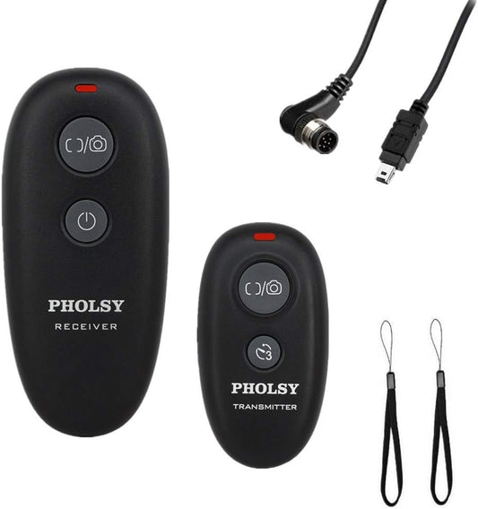 Wireless Shutter Release Camera Remote Compatible with Nikon Z5 Z8 Z9 Z7ii Z6 Z6ii D750 D780 D7500 D7200 D5600 D5500 P7700 P7800 P950 D90 D4 D5 D6 D800 D850 D810 D700 D300 D200 COOLPIX Series