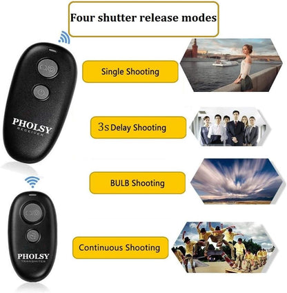 Wireless Shutter Release Camera Remote Compatible with Nikon Z5 Z8 Z9 Z7ii Z6 Z6ii D750 D780 D7500 D7200 D5600 D5500 P7700 P7800 P950 D90 D4 D5 D6 D800 D850 D810 D700 D300 D200 COOLPIX Series