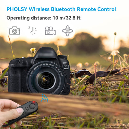 BR-E1 Bluetooth Camera Wireless Remote Control Compatible with Canon R7, R10, R3, R5, R6ii, R8, 90D, 200D, 200DII, 250D, 6DII, 77D, 800D, 850D, M6ii, M50, M50-II, M200, G5X-II, G7X-III, SX70HS