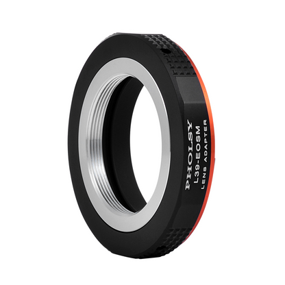 PHOLSY Lens Mount Adapter Manual Focus Compatible with Leica M39 LTM 39mm Mount Lens to Canon EOS M (EF-M) Mount Camera Body