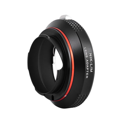 PHOLSY Lens Mount Adapter Manual Focus Compatible with Nikon F Mount Lens to Leica M Mount Camera Body