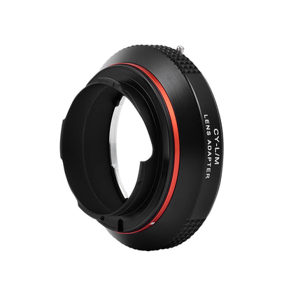 PHOLSY Lens Mount Adapter Manual Focus Compatible with Yashica Contax CY Mount Lens to Leica M Mount Camera Body