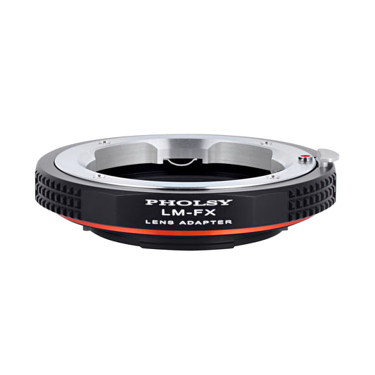 PHOLSY Lens Mount Adapter Manual Focus Compatible with Leica M Mount Lens to Fuji X Mount Camera Body