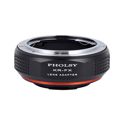 PHOLSY Lens Mount Adapter Manual Focus Compatible with Konica AR Mount Lens to Fuji X Mount Camera Body