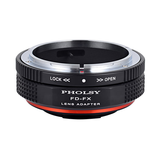 PHOLSY Lens Mount Adapter Manual Focus Compatible with Canon FD FL Mount Lens to Fuji X Mount Camera Body