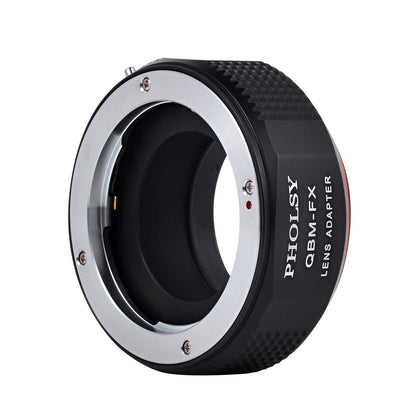 PHOLSY Lens Mount Adapter Manual Focus Compatible with Rollei QBM Mount Lens to Fuji X Mount Camera Body