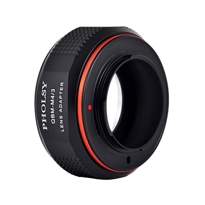 PHOLSY Lens Mount Adapter Manual Focus Compatible with Rollei QBM Mount Lens to Micro Four Thirds (M4/3 Micro 4/3) Mount Camera Body