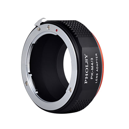 PHOLSY Lens Mount Adapter Manual Focus Compatible with Pentax K Mount Lens to Micro Four Thirds (M4/3 Micro 4/3) Mount Camera Body