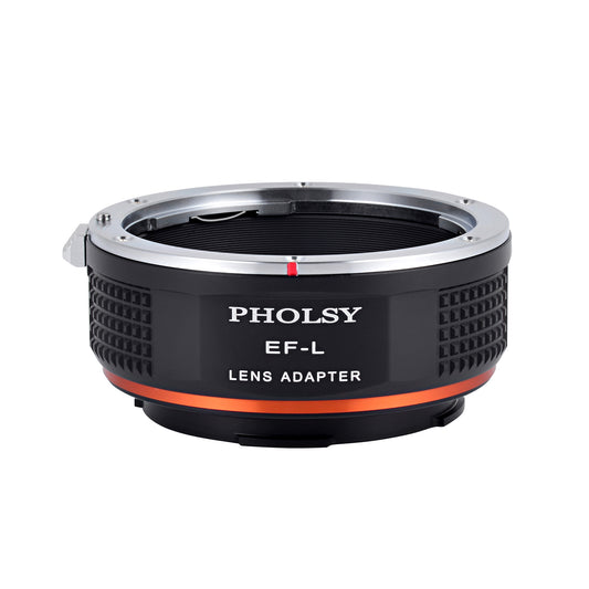 PHOLSY Lens Mount Adapter Manual Focus Compatible with Canon EF (EF-S) Mount Lens to Leica L Mount Camera Body