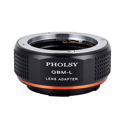 PHOLSY Lens Mount Adapter Manual Focus Compatible with Rollei QBM Mount Lens to Leica L Mount Camera Body