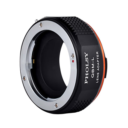 PHOLSY Lens Mount Adapter Manual Focus Compatible with Rollei QBM Mount Lens to Leica L Mount Camera Body