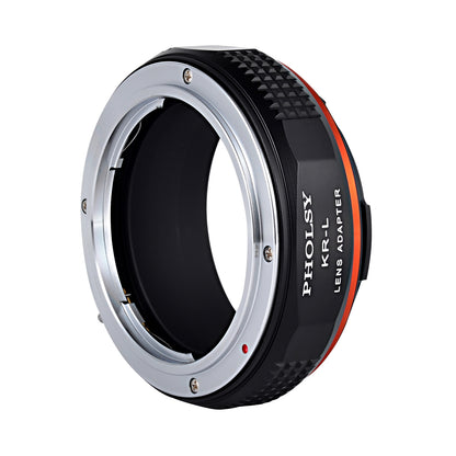 PHOLSY Lens Mount Adapter Manual Focus Compatible with Konica AR Mount Lens to Leica L Mount Camera Body