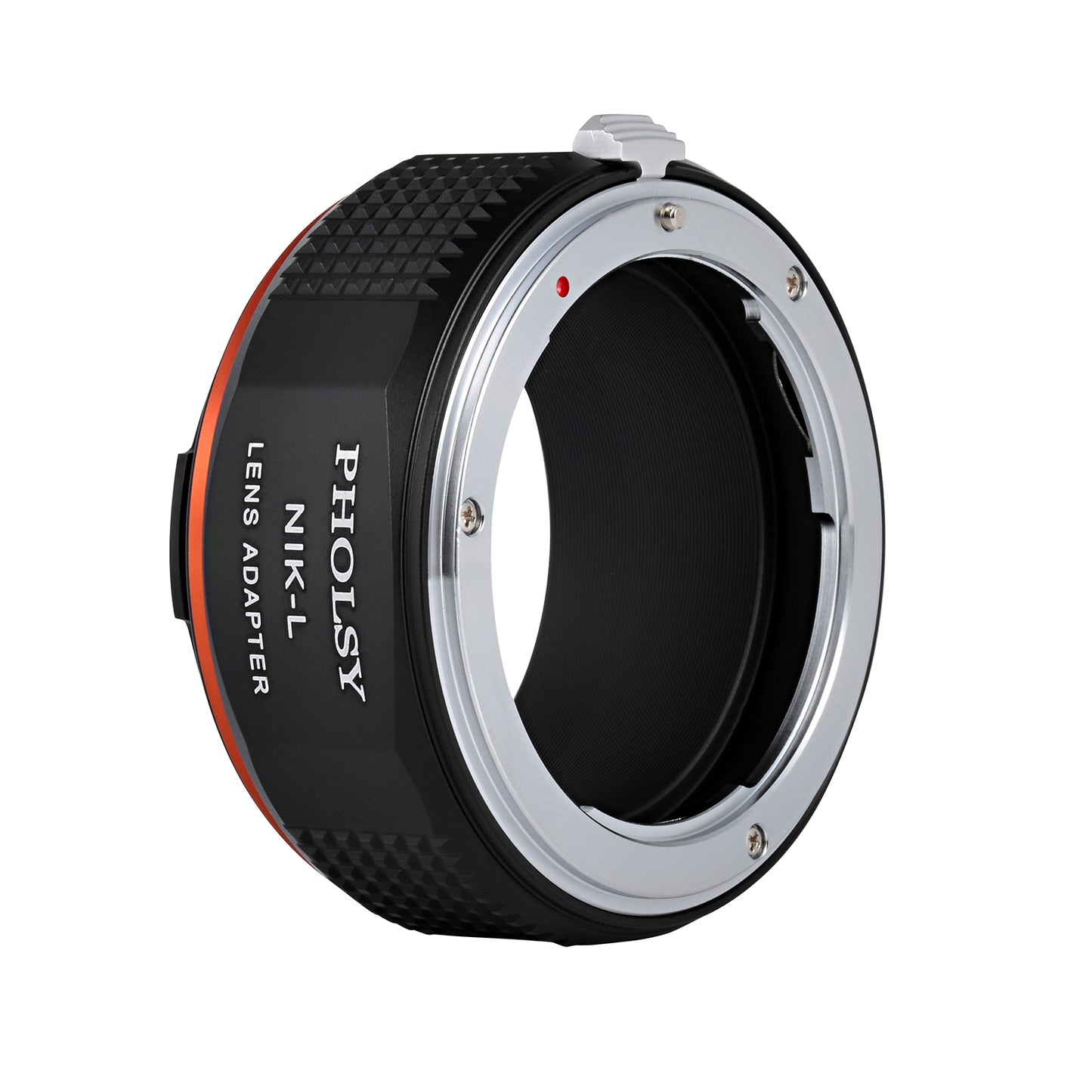 PHOLSY Lens Mount Adapter Manual Focus Compatible with Nikon F Mount Lens to Leica L Mount Camera Body