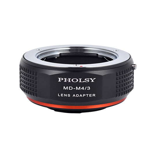 PHOLSY Lens Mount Adapter Manual Focus Compatible with Minolta MD MC Mount Lens to Micro Four Thirds (M4/3 Micro 4/3) Mount Camera Body