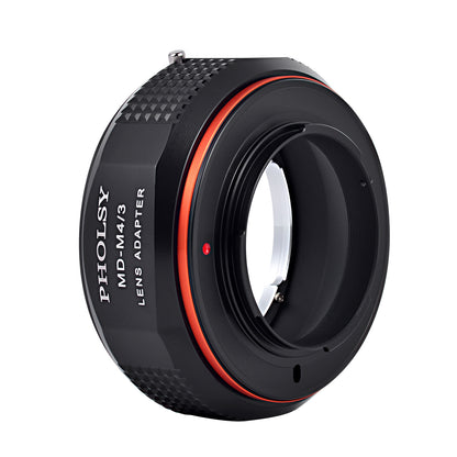 PHOLSY Lens Mount Adapter Manual Focus Compatible with Minolta MD MC Mount Lens to Micro Four Thirds (M4/3 Micro 4/3) Mount Camera Body