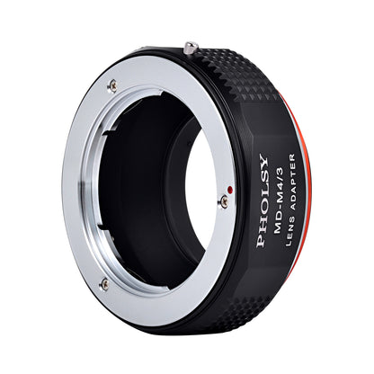 PHOLSY Lens Mount Adapter Manual Focus Compatible with Minolta MD MC Mount Lens to Micro Four Thirds (M4/3 Micro 4/3) Mount Camera Body