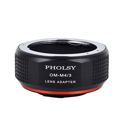 PHOLSY Lens Mount Adapter Manual Focus Compatible with Olympus OM Mount Lens to Micro Four Thirds (M4/3 Micro 4/3) Mount Camera Body