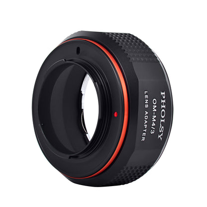 PHOLSY Lens Mount Adapter Manual Focus Compatible with Olympus OM Mount Lens to Micro Four Thirds (M4/3 Micro 4/3) Mount Camera Body