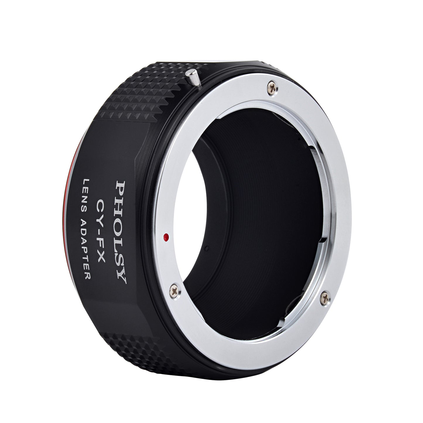 PHOLSY Lens Mount Adapter Manual Focus Compatible with Yashica Contax CY Mount Lens to Fuji X Mount Camera Body