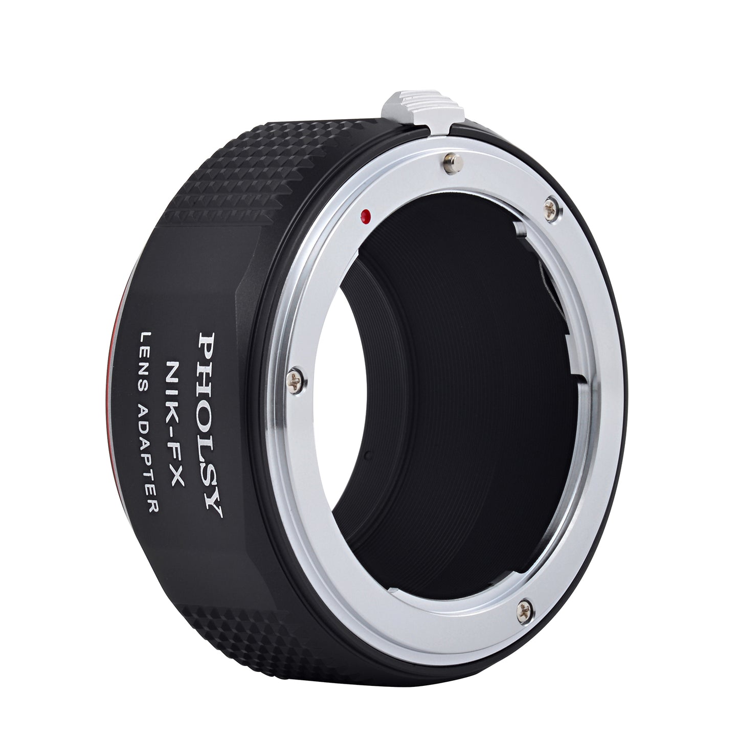 PHOLSY Lens Mount Adapter Manual Focus Compatible with Nikon F Mount Lens to Fuji X Mount Camera Body