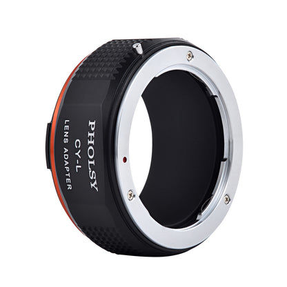 PHOLSY Lens Mount Adapter Manual Focus Compatible with Yashica Contax CY Mount Lens to Leica L Mount Camera Body