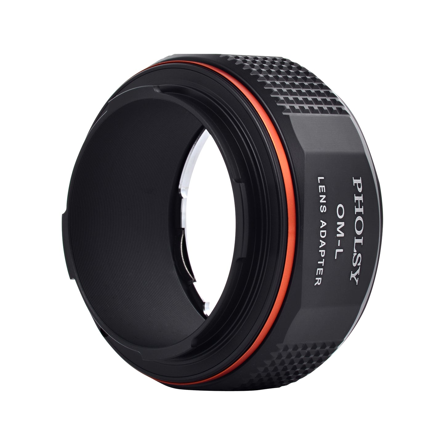 PHOLSY Lens Mount Adapter Manual Focus Compatible with Olympus OM Mount Lens to Leica L Mount Camera Body