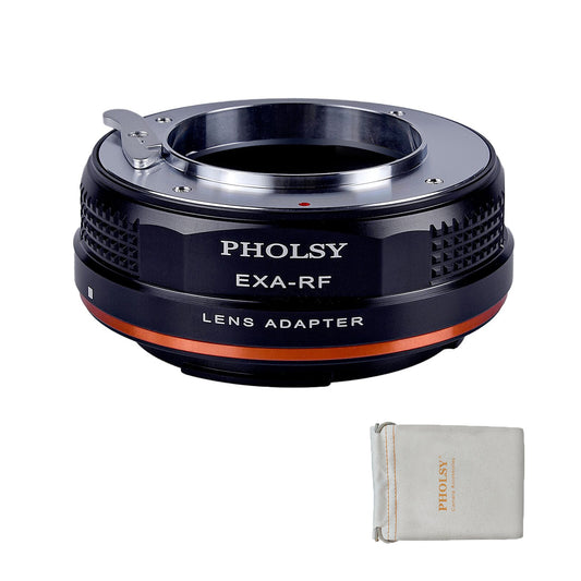 PHOLSY Lens Mount Adapter Manual Focus Compatible with Exakta Mount Lens to Canon RF Mount Camera Body