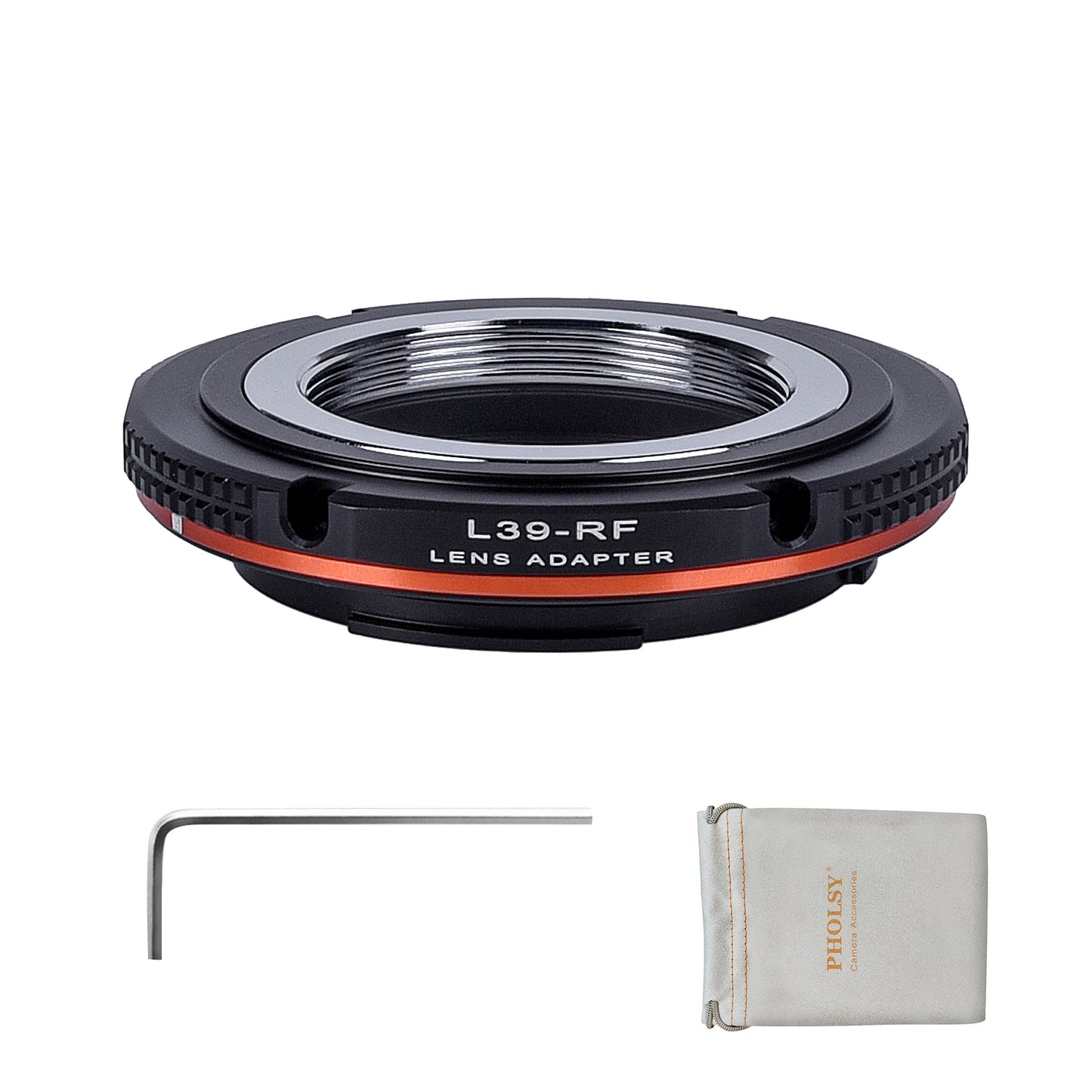 PHOLSY Lens Mount Adapter Manual Focus Compatible with M39 LTM 39mm Mount Lens to Canon RF Mount Camera Body