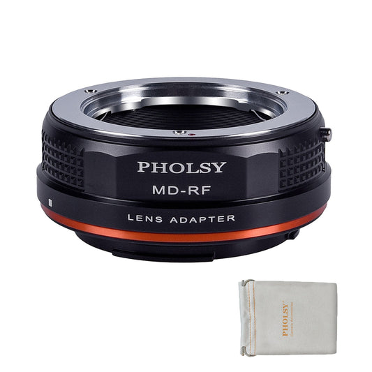 PHOLSY Lens Mount Adapter Manual Focus Compatible with Minolta MD MC Mount Lens to Canon RF Mount Camera Body