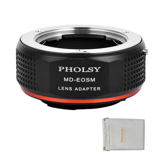 PHOLSY Lens Mount Adapter Manual Focus Compatible with Minolta MD MC Mount Lens to Canon EOS M (EF-M) Mount Camera Body