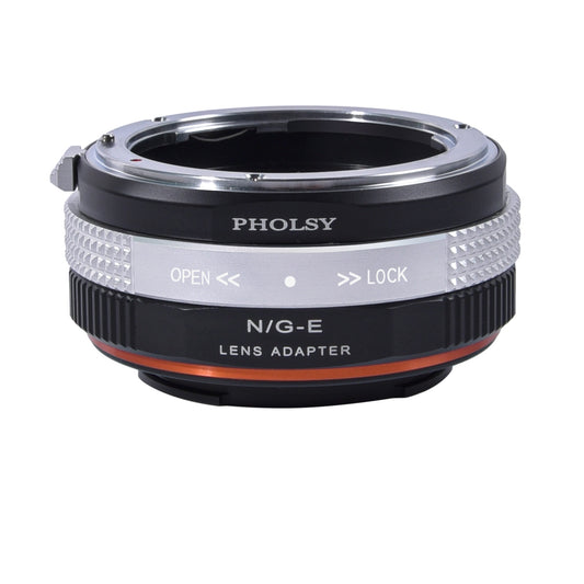 PHOLSY Lens Mount Adapter Manual Focus Compatible with Nikon F (G) Mount Lens to Sony E (NEX) Mount Camera Body