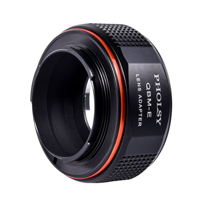 PHOLSY Lens Mount Adapter Manual Focus Compatible with Rollei QBM Mount Lens to Sony E (NEX) Mount Camera Body