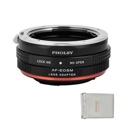 PHOLSY Lens Mount Adapter Manual Focus Compatible with Sony A (Minolta AF) Mount Lens to Canon EOS M (EF-M) Mount Camera Body