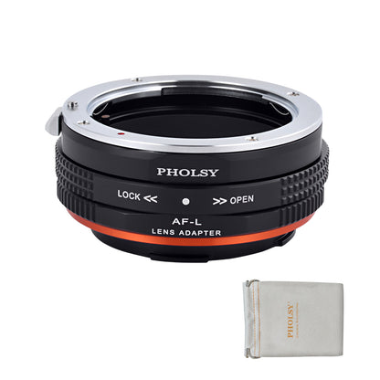 PHOLSY Lens Mount Adapter Manual Focus Compatible with Sony A (Minolta AF) Mount Lens to Leica L Mount Camera Body