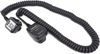 6.5' / 2 m E-TTL Off Camera Flash Speedlite Sync Cord Hot Shoe Cord Compatible with Canon T8i, T7i, T6, T6i, T6s, T5, T5i, SL3, 90D, 80D, 77D, 70D, 7D, 6D, 5D, M3, M5, M6 etc, Replaces OC-E3