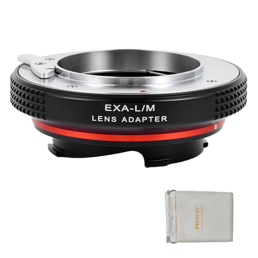 PHOLSY Lens Mount Adapter Manual Focus Compatible with Exakta Mount Lens to Leica M Mount Camera Body