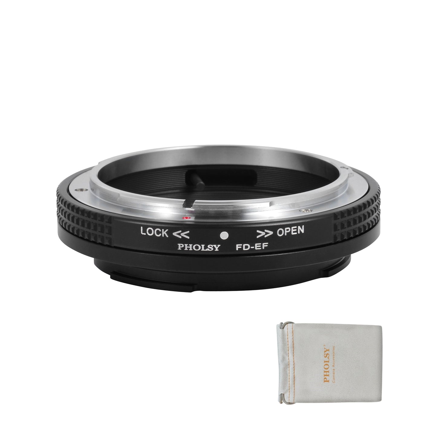 PHOLSY Lens Mount Adapter Manual Focus Only Macro Shots Compatible with Canon FD FL Mount Lens to Canon EOS EF Mount Camera Body