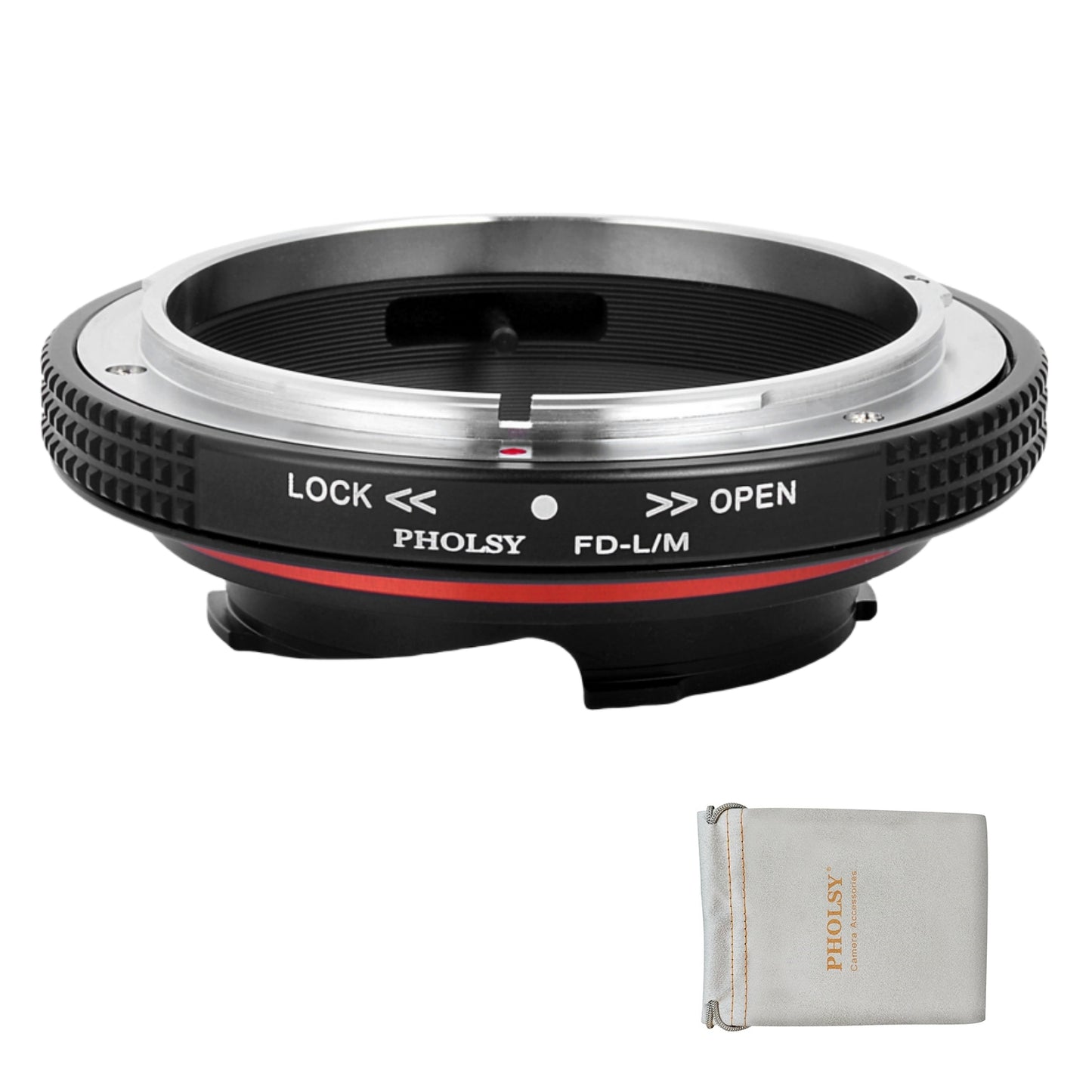 PHOLSY Lens Mount Adapter Manual Focus Compatible with Canon FD FL Mount Lens to Leica M Mount Camera Body