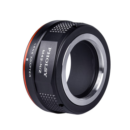 PHOLSY Lens Mount Adapter Manual Focus Compatible with M42 42mm Mount Lens to Nikon Z Mount Camera Body