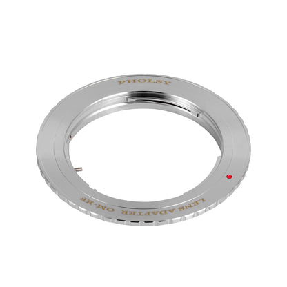 PHOLSY Lens Mount Adapter Manual Focus Compatible with Olympus OM Mount Lens to Canon EOS EF Mount Camera Body